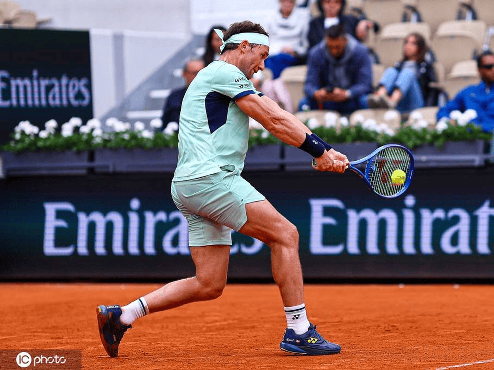 法网力克澳网，鲁德刷新纪录